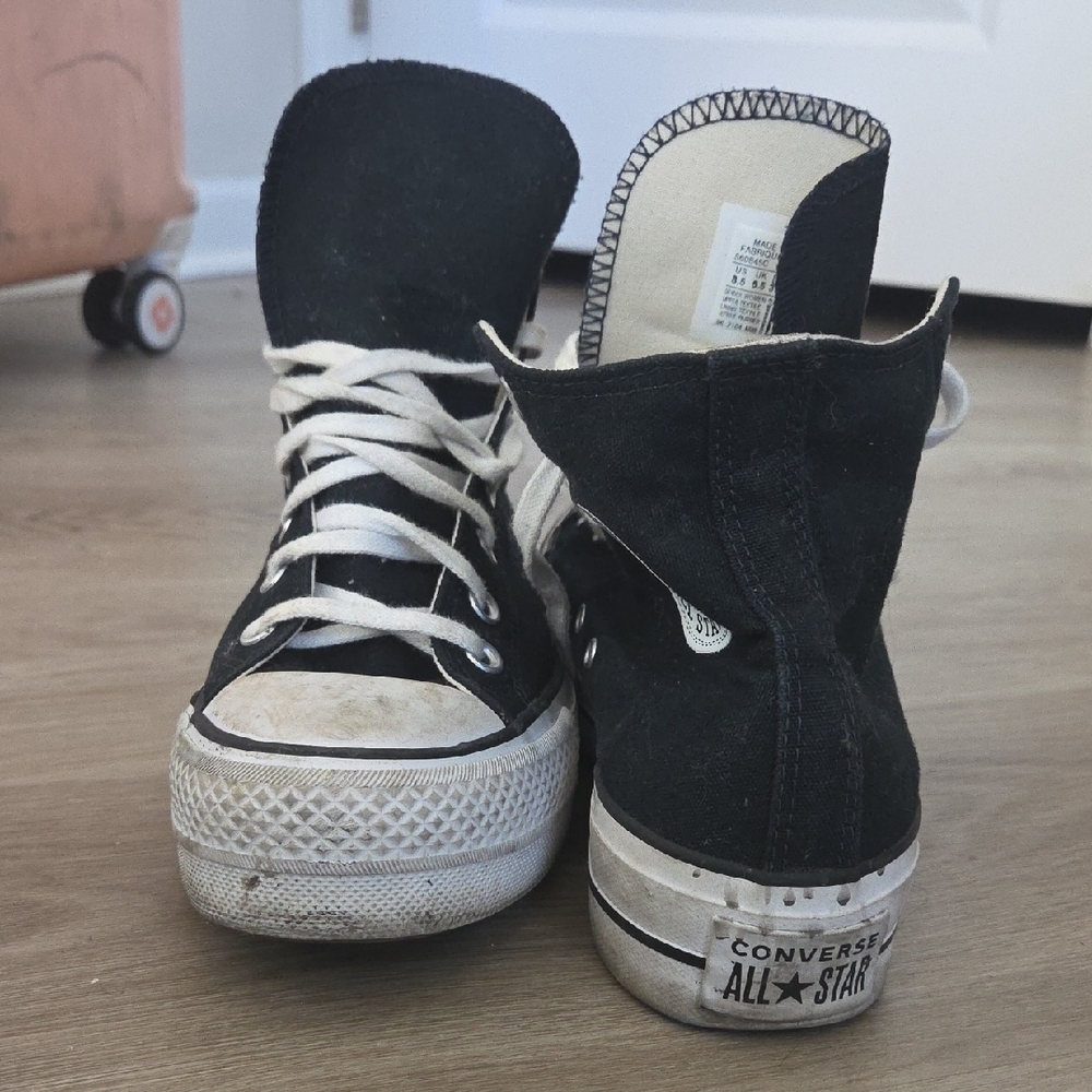 Converse Black Canvas High-Tops